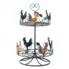 Accent Plus Rooster Two-Tier Countertop Kitchen Rack