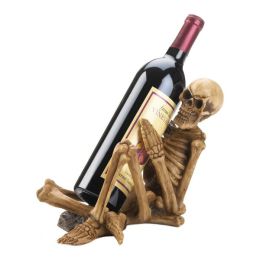 Dragon Crest Creepy Skeleton Wine Bottle Holder