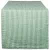 DII Bright Green Striped Seersucker Table Runner - 72 inches