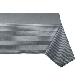 DII Stone Gray Striped Seersucker Tablecloth - 60 x 104 inches