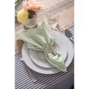 DII Stone Gray Striped Seersucker Round Tablecloth - 70 inches