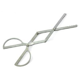 Folding Tongs Scissor Shape Tong Mini Outdoor Barbecue Tool Stainless Steel Pickup Tool Garbage Clip Charcoal Clip Food Clip