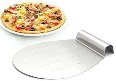 Pizza Round Spatula 10.8 Inches Stainless Steel Peel Shovel Turner Cake Lifter Tray Pan Baking Tool