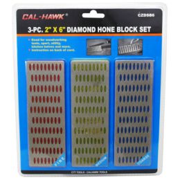3-pc. 2" x 6" Diamond Hone Block Set