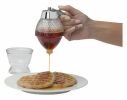 No Drip Honey Dispenser with Stand Honey Comb Shape Plastic Container Maple Syrup and Sugar Syrup Jar Pot