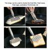 Multi-functional Stainless Steel Clamp Burger Bread Spatula Turner Tong Buffet Pliers Strainer Clips Heat Resistant Food Grips for Cooking Food Steaks