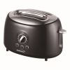 Brentwood TS-270BK Cool Touch 2-Slice Extra Wide Slot Retro Toaster, Black