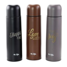 Mr. Coffee Luster Javelin 3 Piece 16 Ounce Stainless Steel Thermal Travel Bottle Set in Assorted Colors