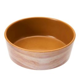 Spot Unbreak-A-Bowlz Wood Dog Bowl Tan, Brown Small 5 in