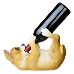 True Chihuahua Polyresin Set of 1, Multicolor, Holds 1 Standard Wine Bottle Holders
