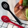 Slotted Silicone Serving Spoon High Heat Resistant Hygienic Design for Cooking Draining & Serving Kitchen Utensil