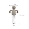 Cute Tea Infuser Man for Loose Tea Stainless Steel Man Shape Loose Leaf Tea Steeper Ball Strainer Non-Toxic Easy to Use and Clean