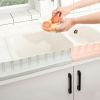 Kitchen Sink Splash Guard Suction Cup Sink Flap Water Barrier Washing Dishes Board Protector Basin Oil-Proof Splashproof Baffle Kitchen Sink Tool